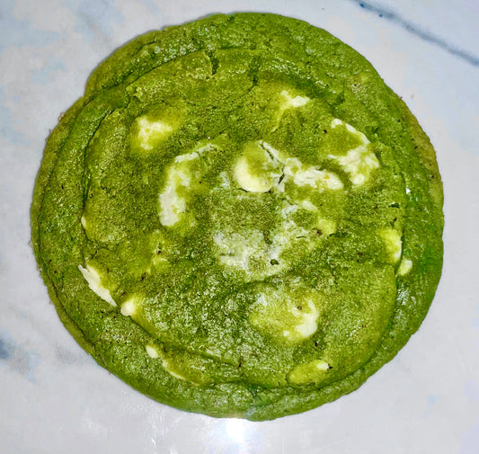 Brown Butter Matcha White Chocolate Chip Cookies